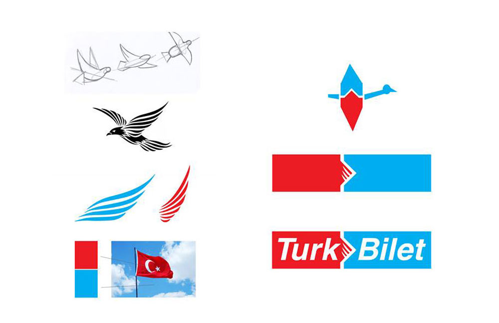 türk bilet kurumsal kimlik tasarımı