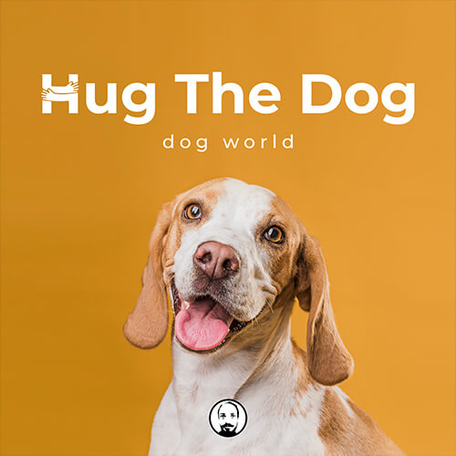 hug the dog logo design